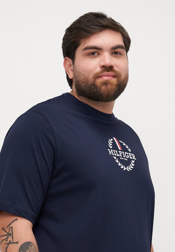 GLOBAL STRIPE WREATH TEE - Print T-shirt - desert sky3