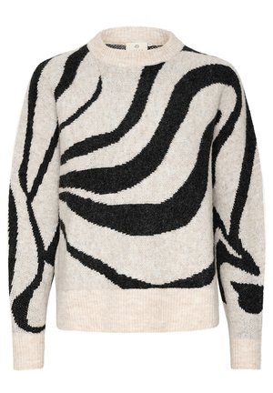 Kaffe BIRTHE - Strickpullover - light sand melange