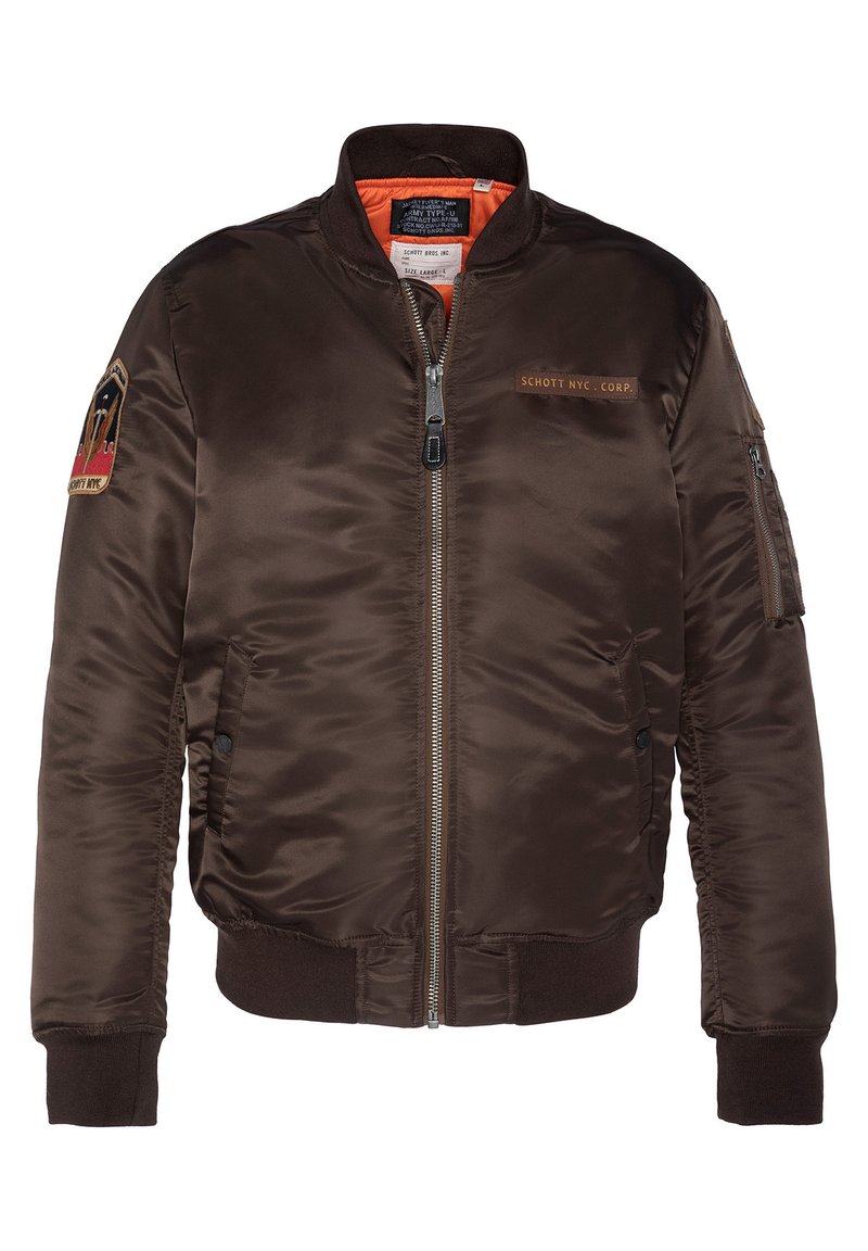 Schott Bomber Jacket - marron foncé
