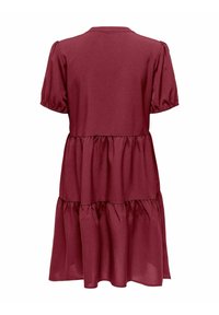 ONLY ONLNOVA KURZES  - Denní šaty - ruby wine