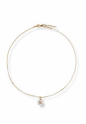 FINE WAVE SHINY FLOWER - Ketting - gold coloured
