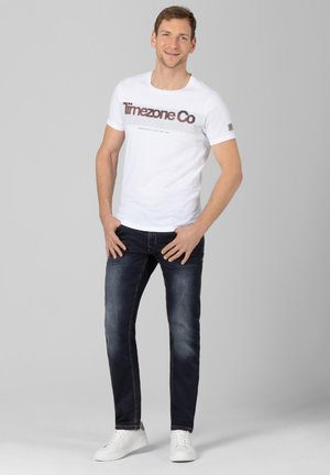 TIMEZONE, REGULAR GERRITTZ - Slim fit jeans - indigo rough wash