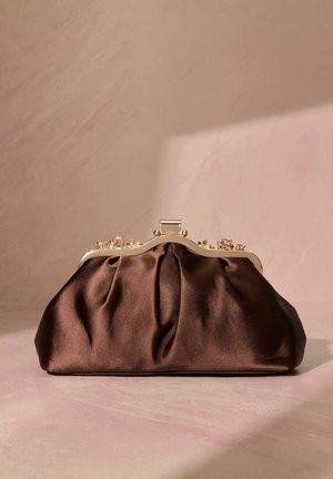 Next, TABITHA SIMMONS X FLORAL FRAME BAG - Listová kabelka - chocolate brown