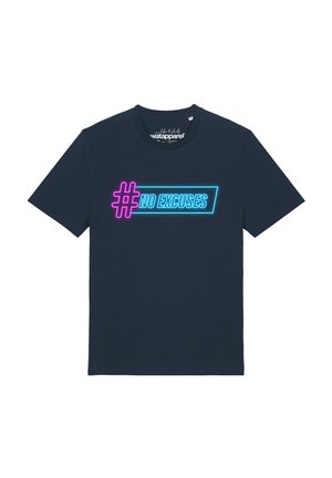 watapparel NO EXCUSES UNISEX - T-shirt imprimé - french navy