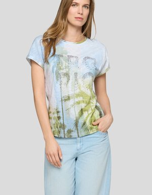 Rabe, RABE T-SHIRT - Print T-shirt - hellblau