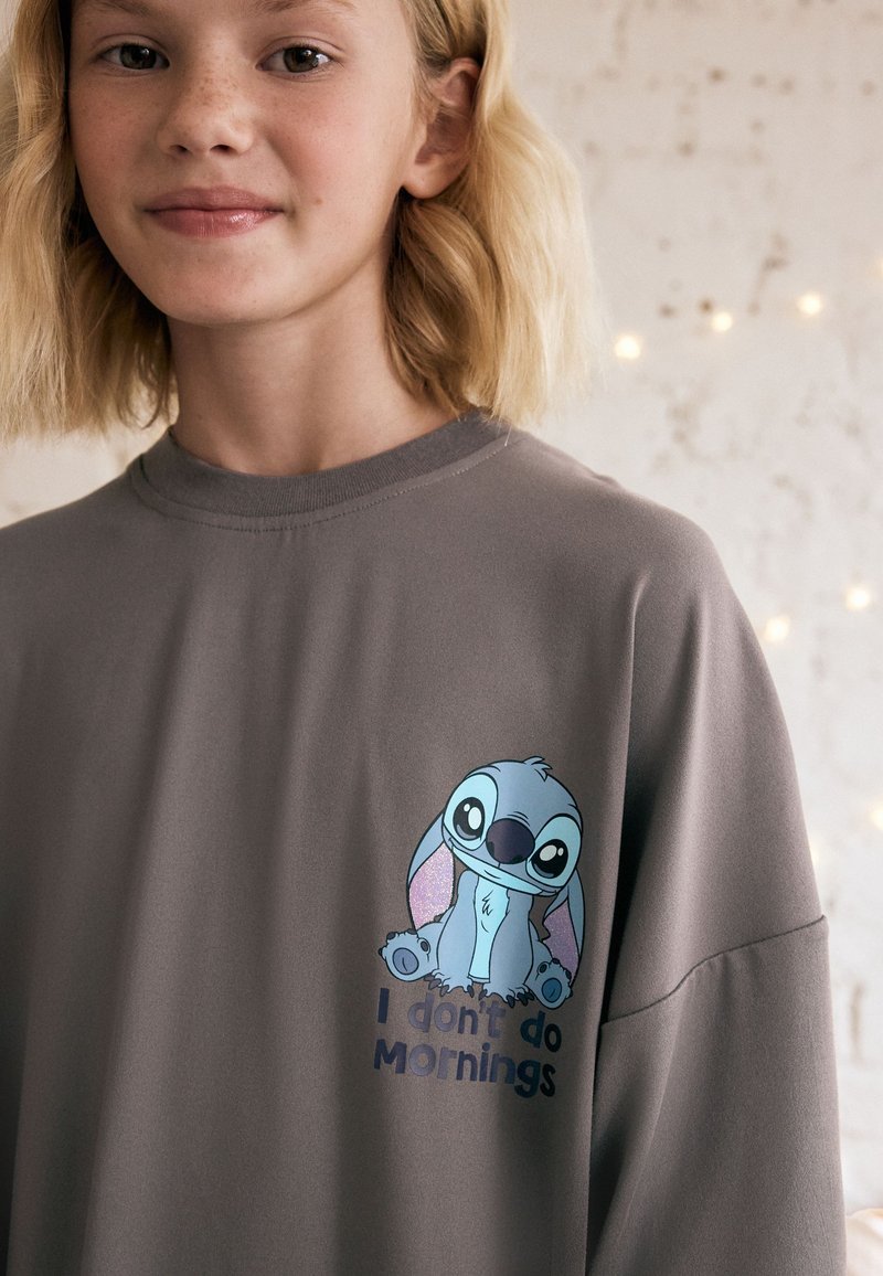 Chemise De Nuit Fille Lilo & Stitch Manches Longues - Pyjama Disney Officiel 5-14 Ans