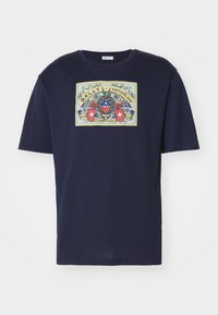 Trükipildiga T-särk - navy
