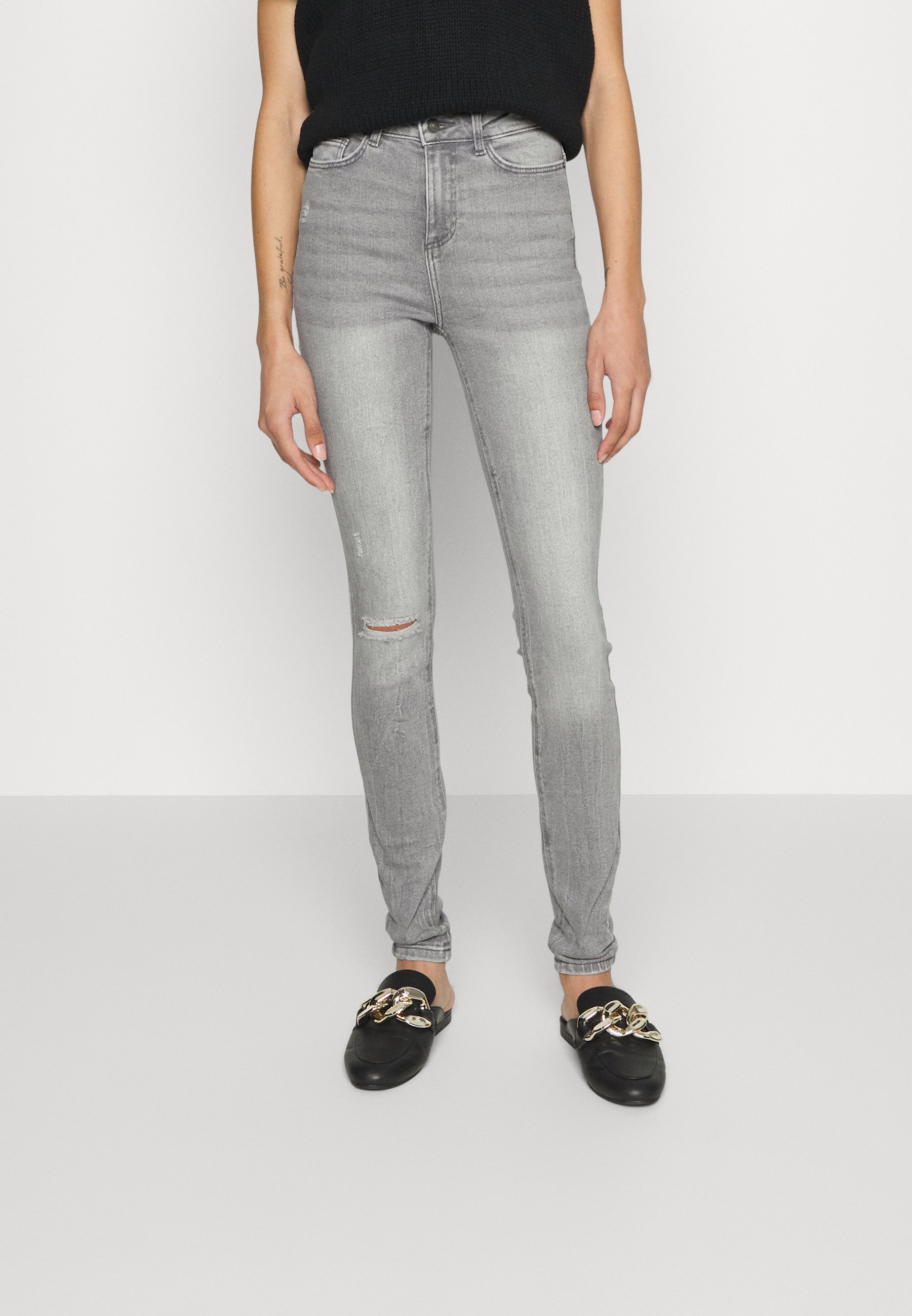 Noisy May Tall NMCALLIE - Jeans Skinny Fit - medium grey denim/grigio denim  - Zalando.it