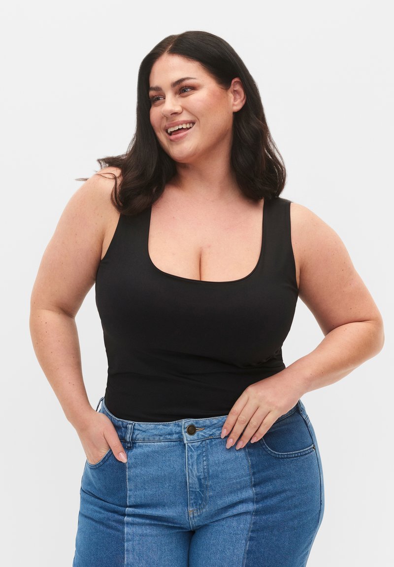 Zizzi DEHNBARES MIT ZWEI-WEGE-FUNKTION - Top - black