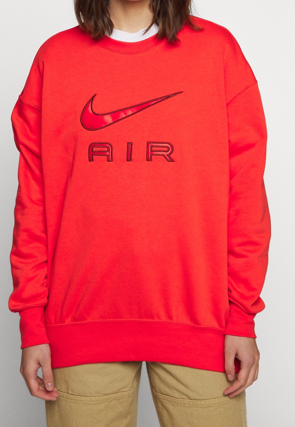 red nike air crewneck
