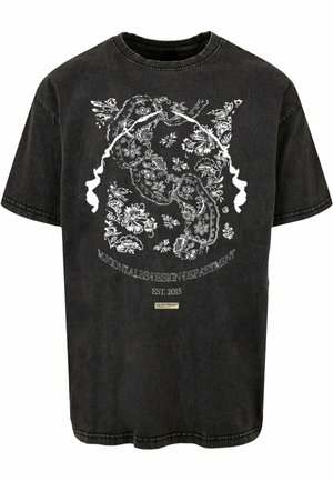 Print T-shirt - black