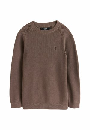 Next, Striktrøje - chocolate brown