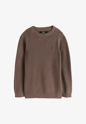 Next, Striktrøje - chocolate brown