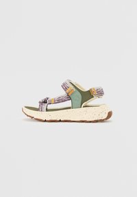 Selected, off white/purple/turquoise