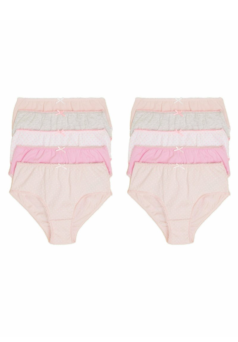 Marks & Spencer 10PK SPOTTY & PLAIN Slip pink mix/multicolore