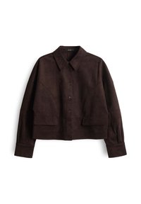 REGULAR CROPPED - Lichte jas - dark espresso