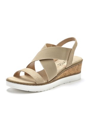 LASCANA Platform sandals - beige