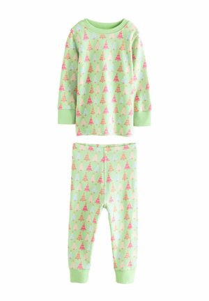 CHRISTMAS - REGULAR FIT SET - Nattplagg set - green pink tree