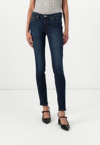 TOM TAILOR DENIM TTJONA Skinny - Vaqueros pitillo - used dark stone blue denim