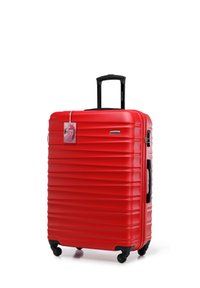WITTCHEN LARGE SUITCASE WITH LUGGAGE TAG FROM ABS - Valise �à roulettes - red