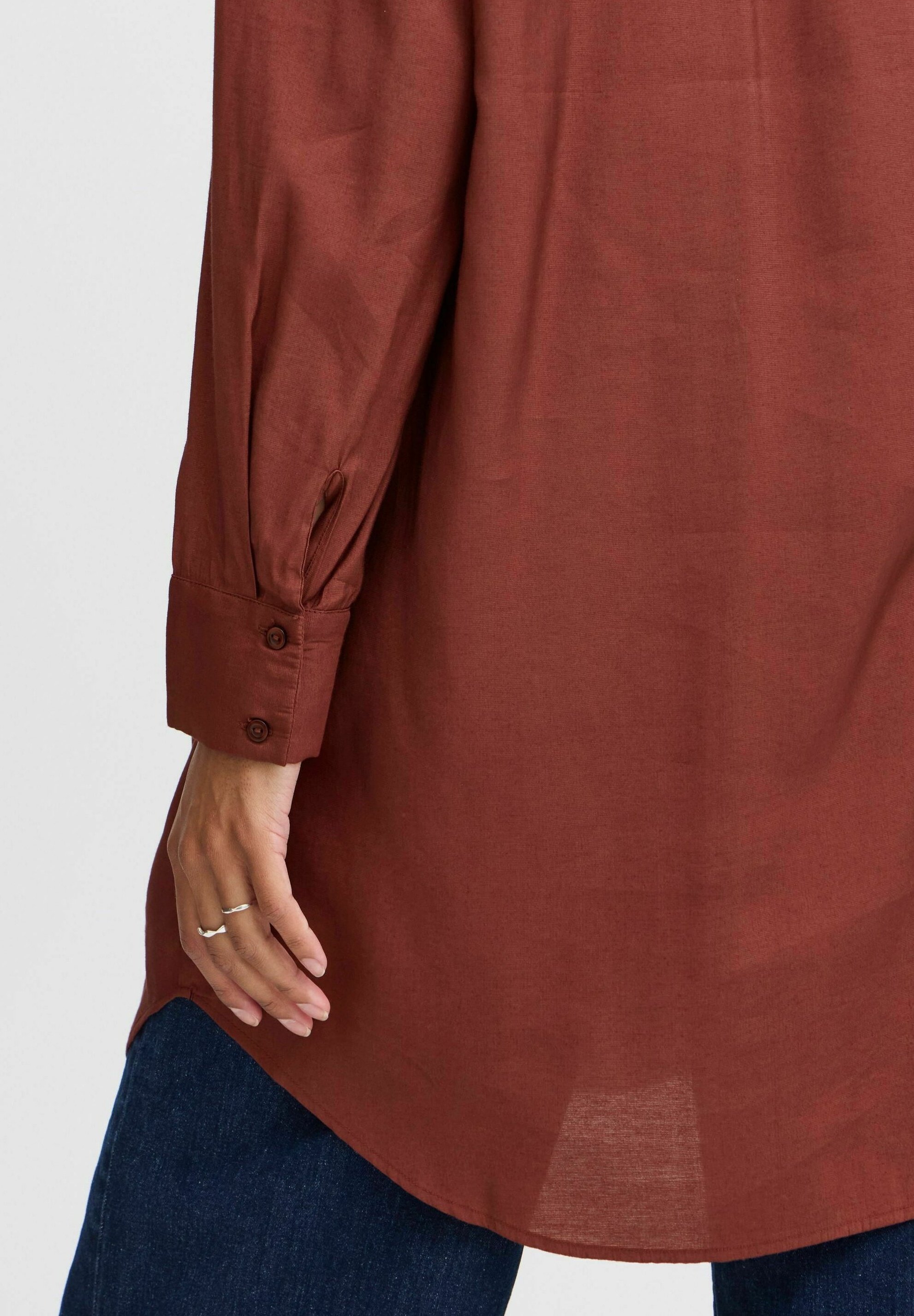 売れ筋商品|||ビーヤング シャツ レディース トップス BYHILLA TUNIC - Tunic - hot chocolate クロップドコード刺繍シャツ(M BEIGE): トップス｜PMbox P&M