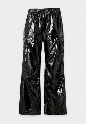 Rains, POCKET RAIN PANTS WIDE W3 - Карго панталони - black gloss