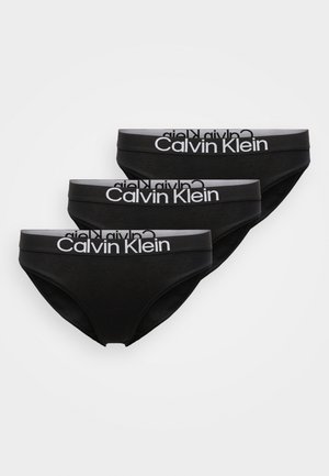 BIKINI EXTRA SOFT 3 PACK - Trusser - black