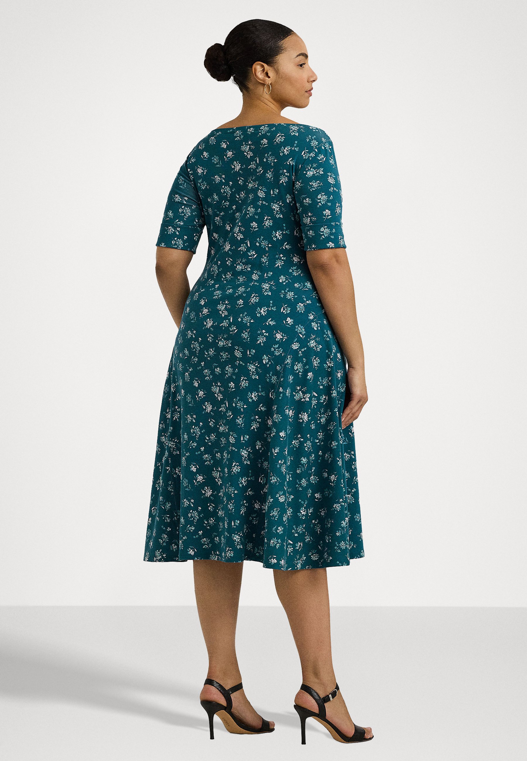 送料関税込【LAUREN RALPH LAUREN】STRETCH JERSEY MIDI DRESS LAUREN RALPH LAUREN STRETCH JERSEY TIE-FRONT MIDI DRESS