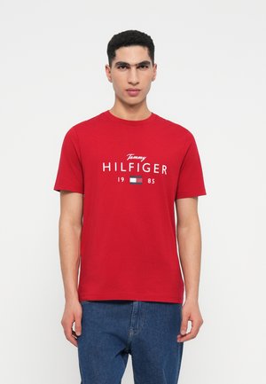 BRAND LOVE BIG TEE - Trükipildiga T-särk - medium red
