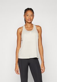 adidas Performance TRAIN ESSENTIALS MINIMAL BRANDING RACERBACK - Top - alumina/white