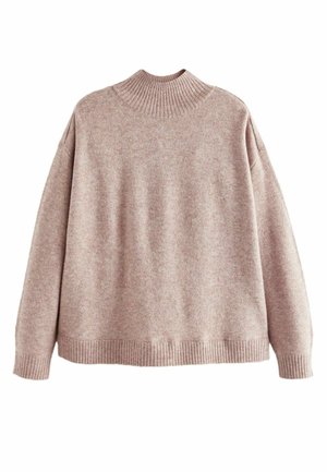 ROLL NECK BACK  - Pullover - oatmeal