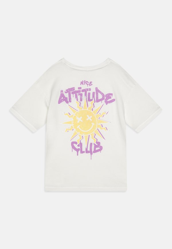 KOGJOY LIFE O NECK JRS - Print T-shirt - cloud dancer2