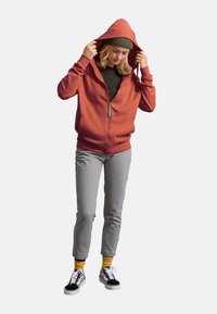 KAFT ZIPPER - Felpa con zip - coral