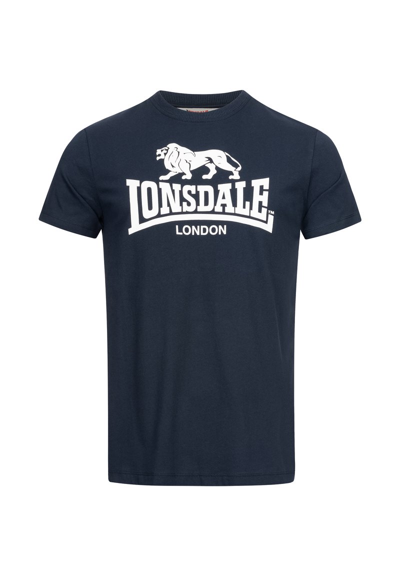 Lonsdale NORMALE PASSFORM ST. ERNEY - Marškinėliai su spaudiniu - navy