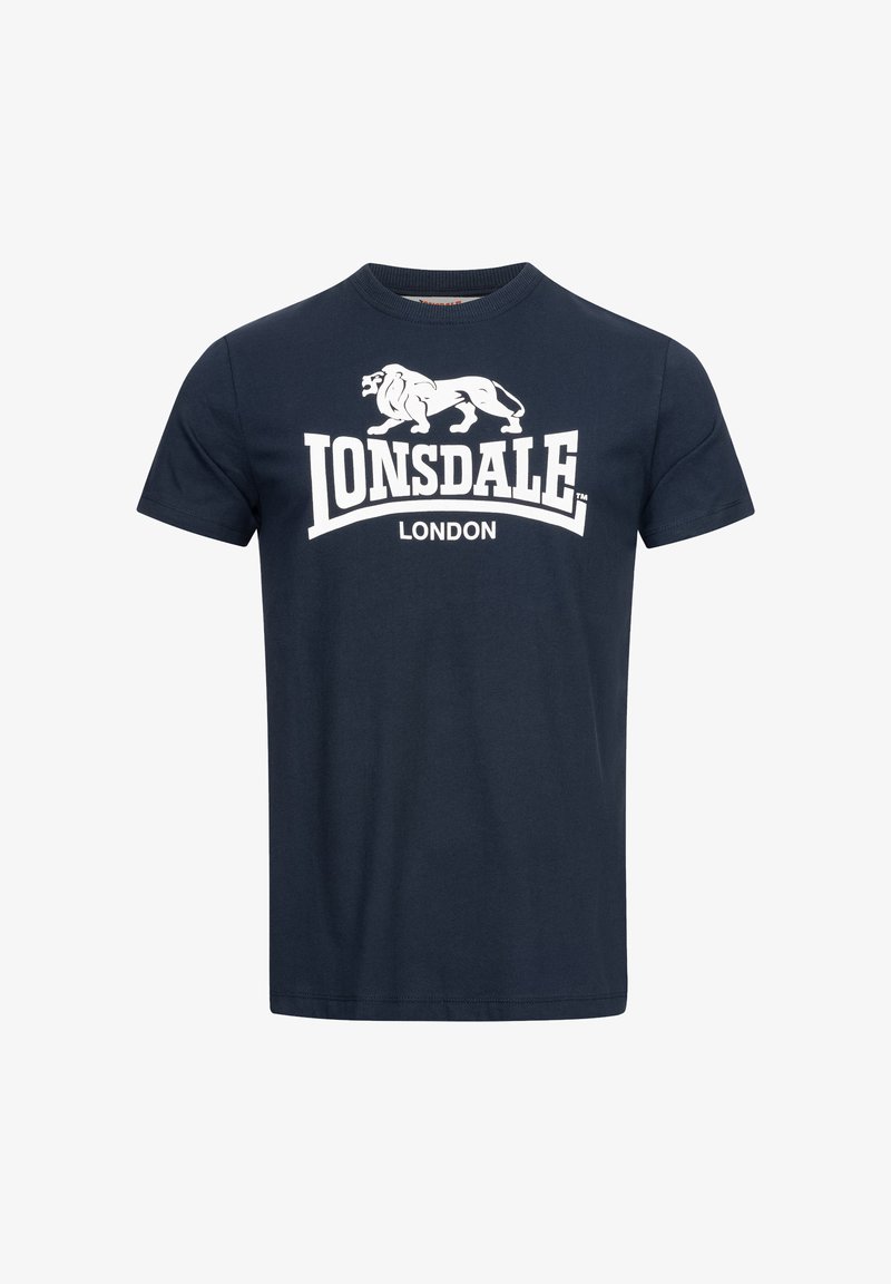 Lonsdale NORMALE PASSFORM ST. ERNEY - Marškinėliai su spaudiniu - navy