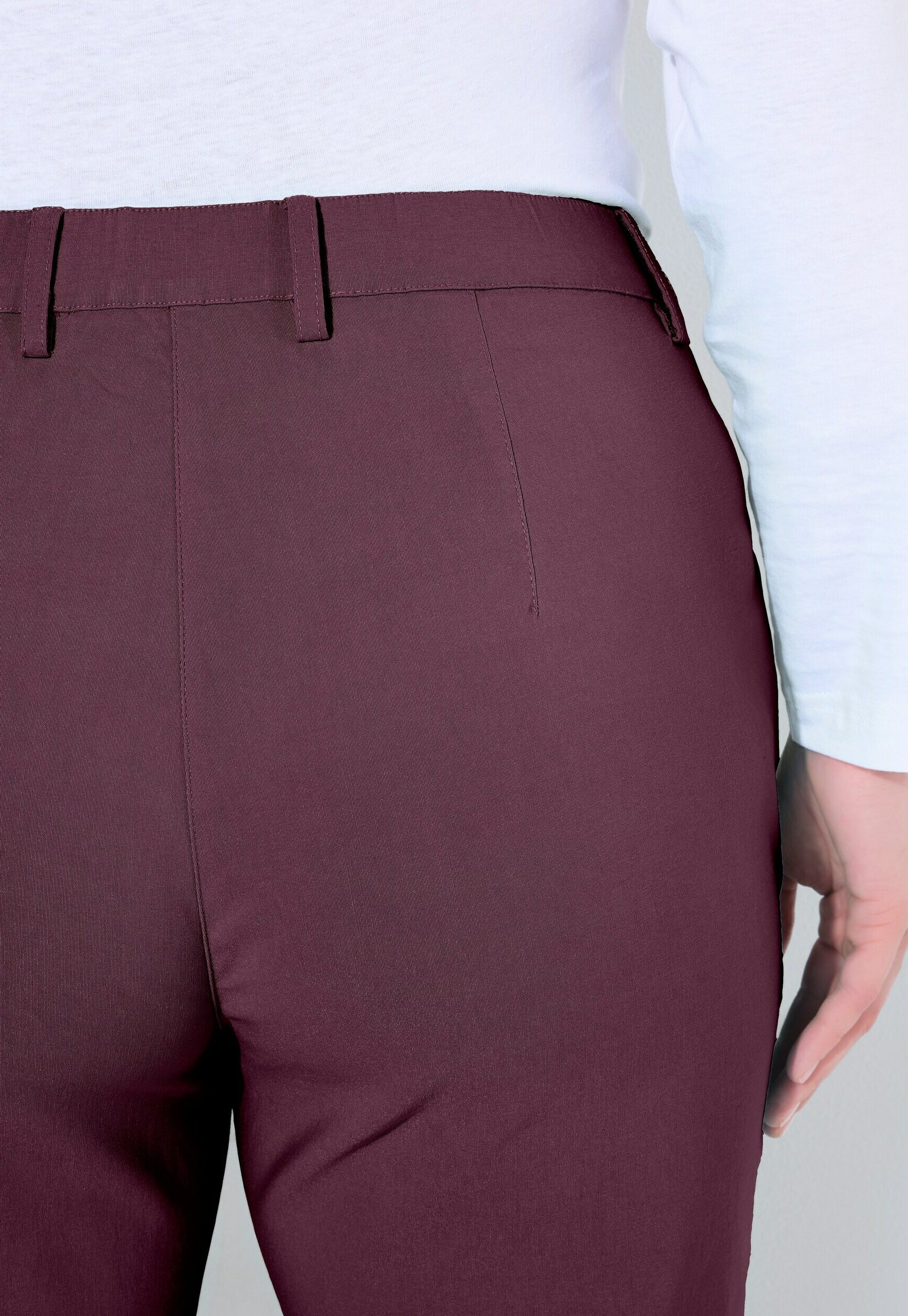 Ulla Popken Damen Sommerhose 'Mony' – Leichte Stretch-Hose Mit Komfortbund & Zipptaschen