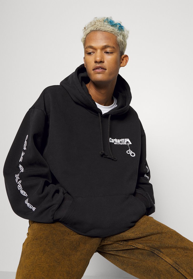 Carhartt WIP HOODED SCRAMBLE - Sweatshirt - black - Zalando.co.uk