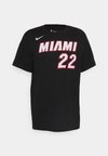 NBA JIMMY BUTLER MIAMI HEAT NAME & NUMBER TEE - Klubové oblečenie - black