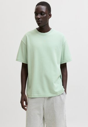 Jack & Jones PREMIUM BLAETHAN  LOGO TEE  - Základné tričko - grayed jade
