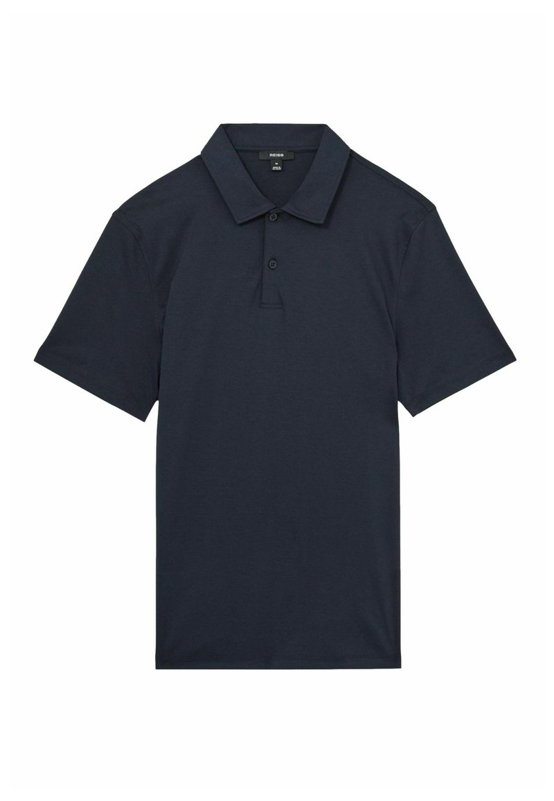 Reiss REGULAR FIT EARL SHORT SLEEVE - Polo - navy