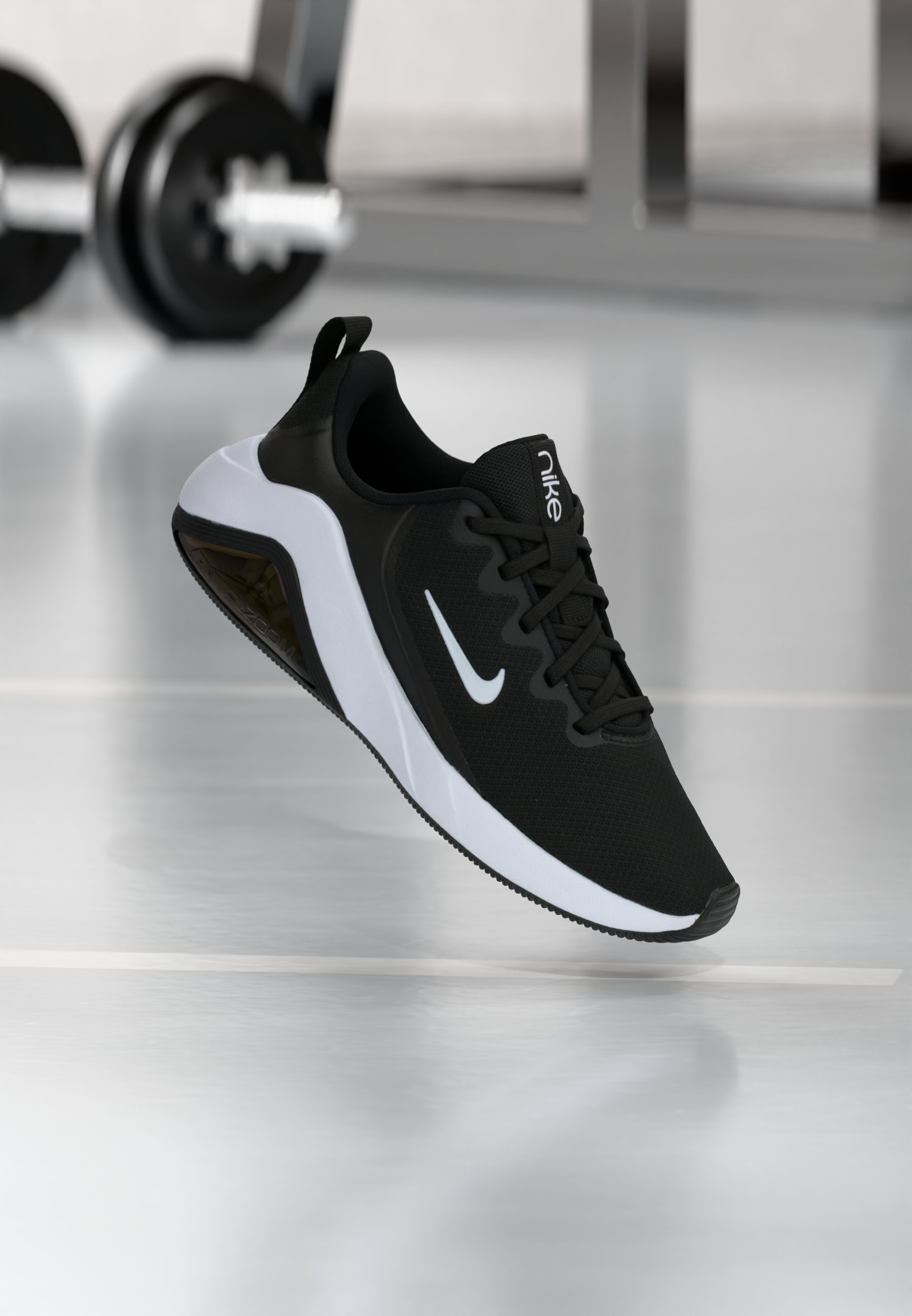 Nike Black and White Athletic Shoes with Mesh Upper Nike Air Zoom Structure 24 - Men main image 2