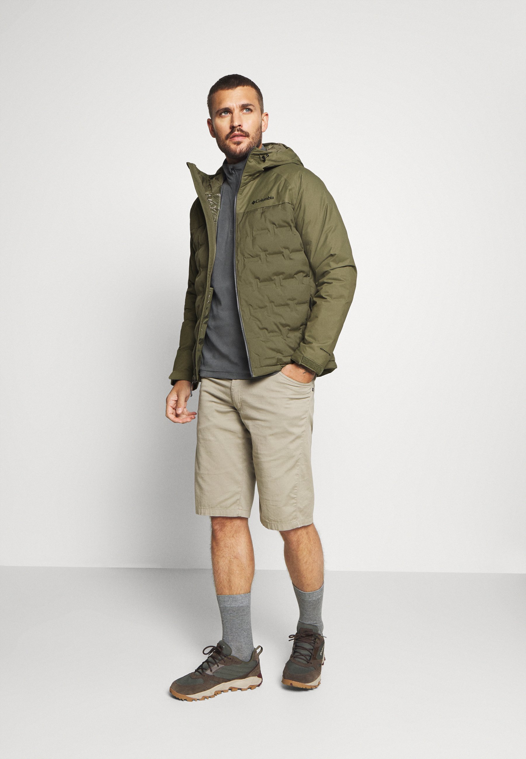 Columbia GRAND TREK JACKET Gewatteerde jas stone green Columbia GRAND TREK JACKET Gewatteerde jas stone green