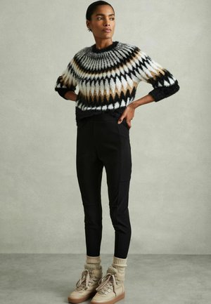 Pulóver - black camel