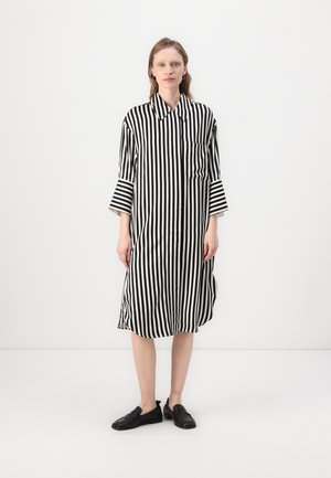 NOE STRIPED  - Shirt dress - black/white