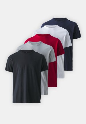 ICON CREW 5 PACK - Βασικό μπλουζάκι - brilliant white/ultimate gray/navy blazer/black/red