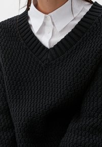 QS Strickpullover - black