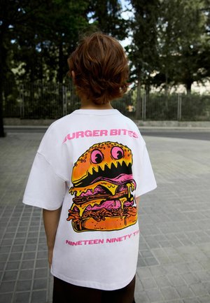 Next, SHORT SLEEVE GRAPHIC - T-shirt imprimé - white burger back print