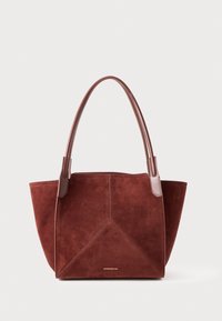 VICTORIA - Geantă de pânză - dark brown