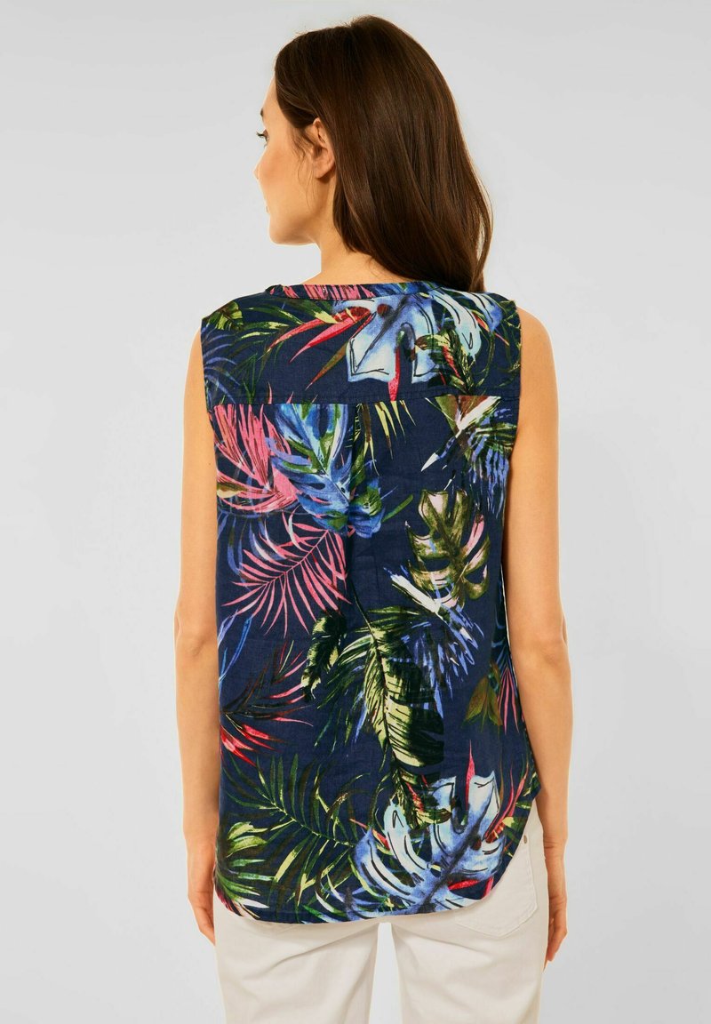 Damen T-Shirts | Cecil Top blau/dunkelblau - SU61039 Damen T-Shirts | Cecil Top blau/dunkelblau - SU61039