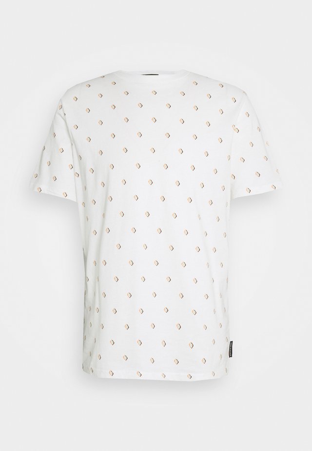 CLASSIC CREWNECK TEE - T-Shirt print - off-white/multi-coloured